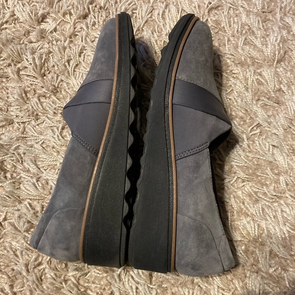 Clarks Sharon Pump Loafers Grey 8.5 - Picture 2 of 6